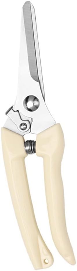 Garden Shears Stainless Steel Garden Pruning Shears for Branch Cutting, Bonsai Trimming, Orchard and Outdoor Gardening Tools(Straight)