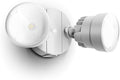 LUTEC P6221W 2000 Lumen 18 Watt 28 LED Dual-Head Flood Light Outdoor, Waterproof Exterior Security Wall Light for Patio, Garden,Yard-White