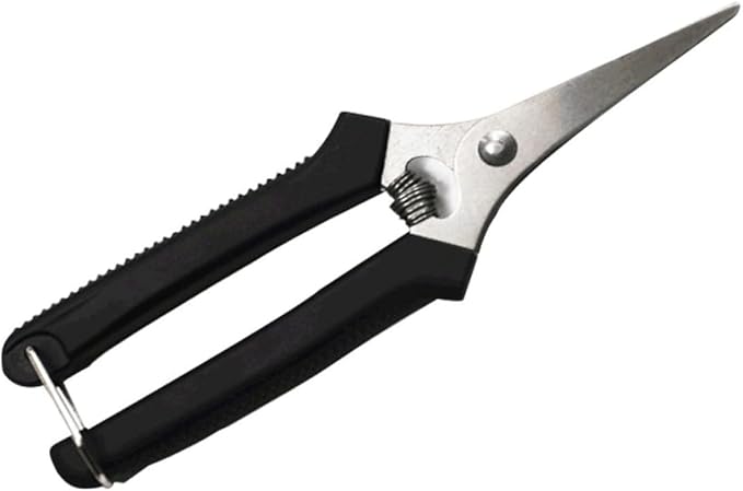 5pcs Garden Pruning Shears and Fruit Trimming Scissors with Black Non-slip Handles, Multi-function Gardening Hand Tools for Fruit Trees and Vegetable Orchards