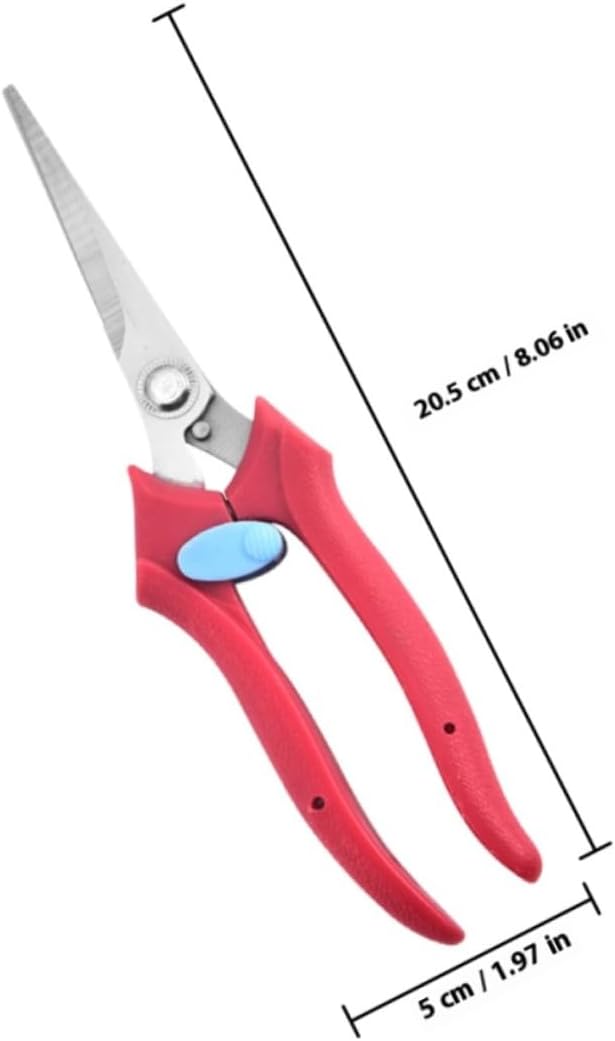 BESTonZON Garden Pruning Shears and Gardening Clippers for Fruit Trimming and Branch Cutting, 1pcs Manual Garden Trimmer Hand Tool for Orchard and Flower Maintenance