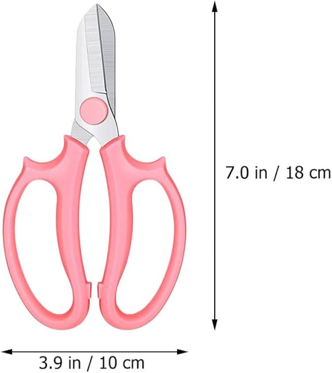 Luxshiny 8pcs Garden Pruning Scissors Set with Handles, Flower Arranging and Fruit Harvesting Shears, Lightweight Trimming Hand Tools for Gardening and Orchard Use