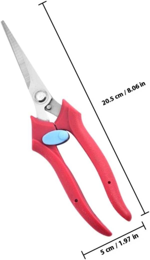 Kisangel Fruit Picking Clipper and Garden Trimming Shear for Fruit Trees, 1pcs Garden Clippers Hand Tool with Sharp Blade for Branch Pruning and Horticultural Use