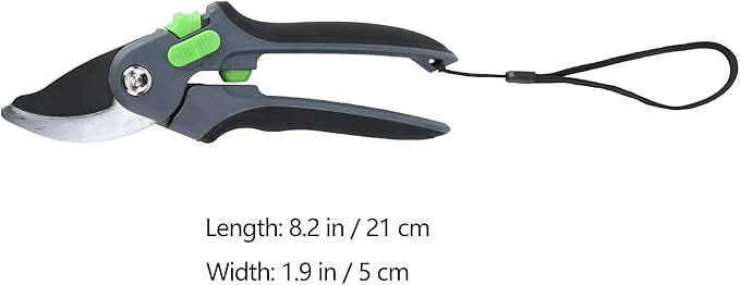 Branch Pruning Shear Stainless Steel Garden Trimming Scissor for Fruit Tree Cutting and Flower Pruning Gardening Hand Tool Silver Head