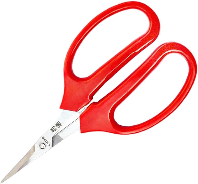 Multifunctional Garden Shears and Flower Pruning Scissors with Curved Blade for Floral Arrangement and Fruit Cutting, Hand Pruner Tool for Gardening and Plant Trimming