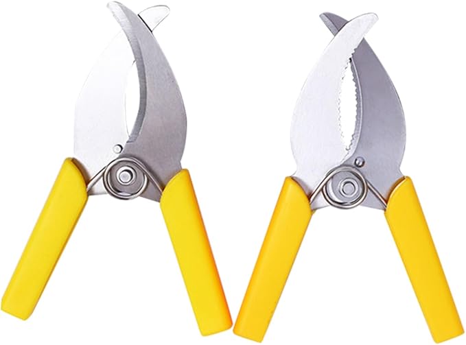 VILLCASE 2pcs Fruit Tree Girdling Hand Tools Lightweight Non Rust Garden Bark Cutter with Non Slip Handles for Pruning Trimming and Ring Stripping Small Fruit Trees