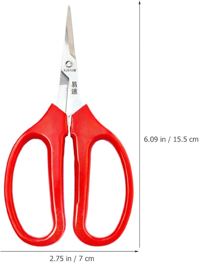 Multifunctional Garden Shears and Flower Pruning Scissors with Curved Blade for Floral Arrangement and Fruit Cutting, Hand Pruner Tool for Gardening and Plant Trimming