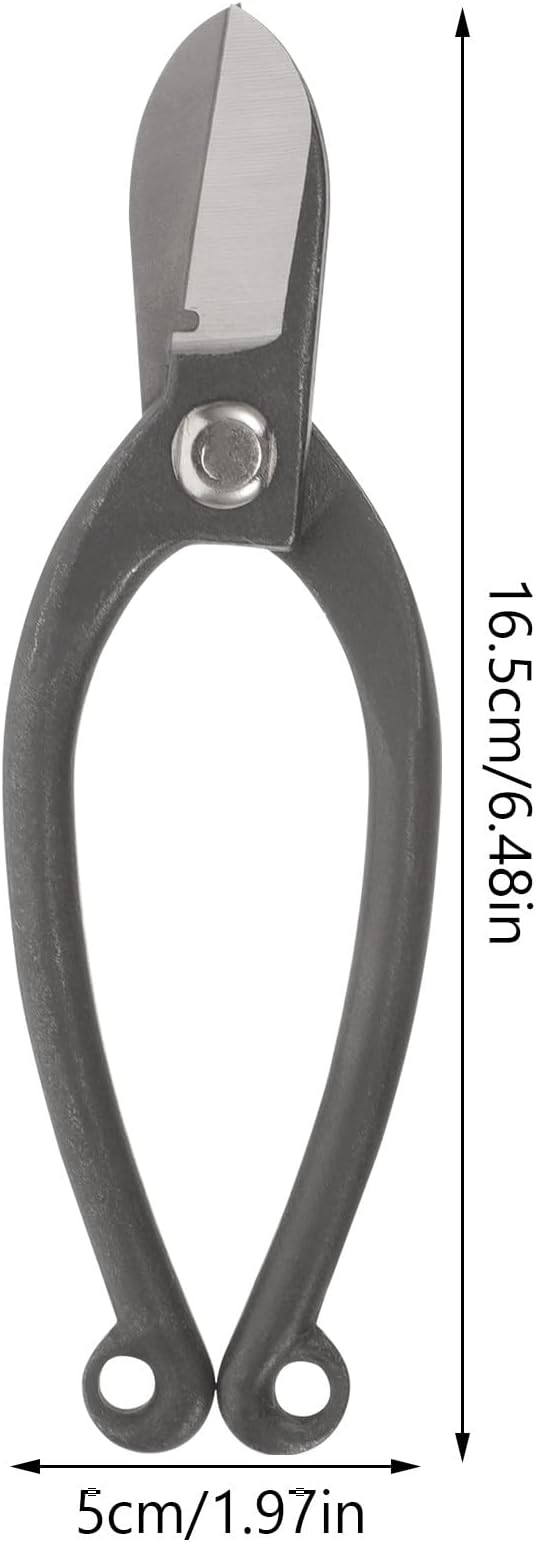 Luxshiny Steel Garden Pruning Shears Flower Arrangement Scissors, All-steel Small Branch Trimming Tool for Gardening and Floral Design