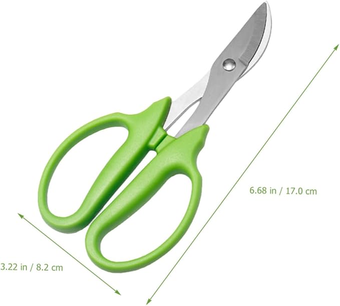 Pruning Shears for Tree Trimming Stainless Steel Garden Pruning Scissors with Long Handle Fruit Picking Tool for Outdoor Gardening and Bonsai Care