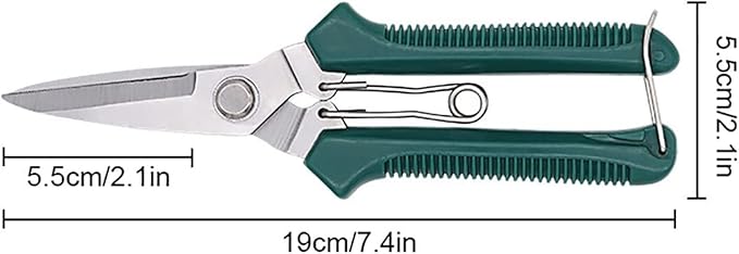 Pruning Shears 7.4 Inch Hand Pruner Garden Tools for Trimming Rose Floral Tree Plants Arthritis Weak Hand Snips Hand Tools