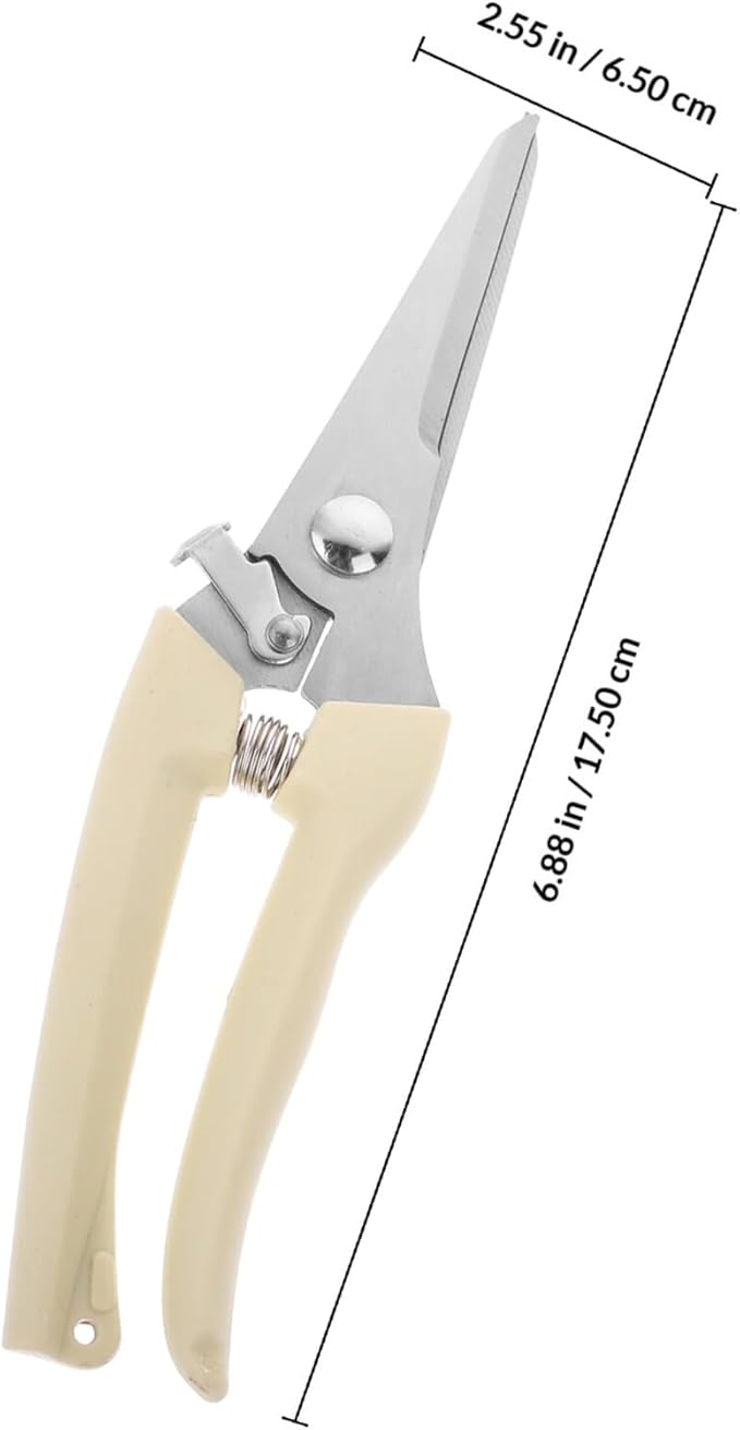 Pruning Scissors Garden Shears Stainless Steel Branch Cutter Portable Hand Tool for Fruit Trees and Gardening Trimming