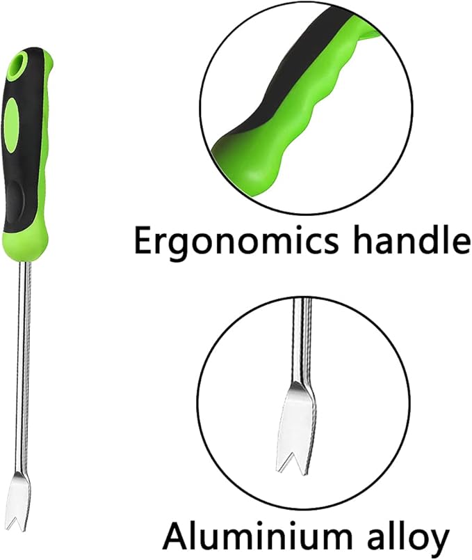 1 Pcs Hand Weeder Tool Stainless Steel Garden Weeding Tool,Hand Weeder Garden Weeding Removal Weed Puller Tool for Garden Lawn