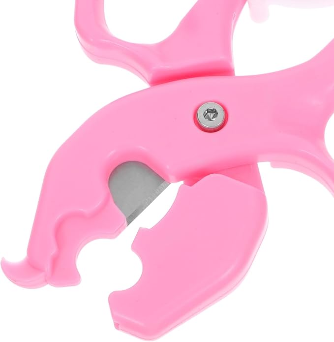 Multi-functional Garden Pruning Shears and Flower Trimming Scissors for Rose Thorn Removal, Spring-return Design with Comfortable Grip, Pink Floral Tool for Gardening and Flower