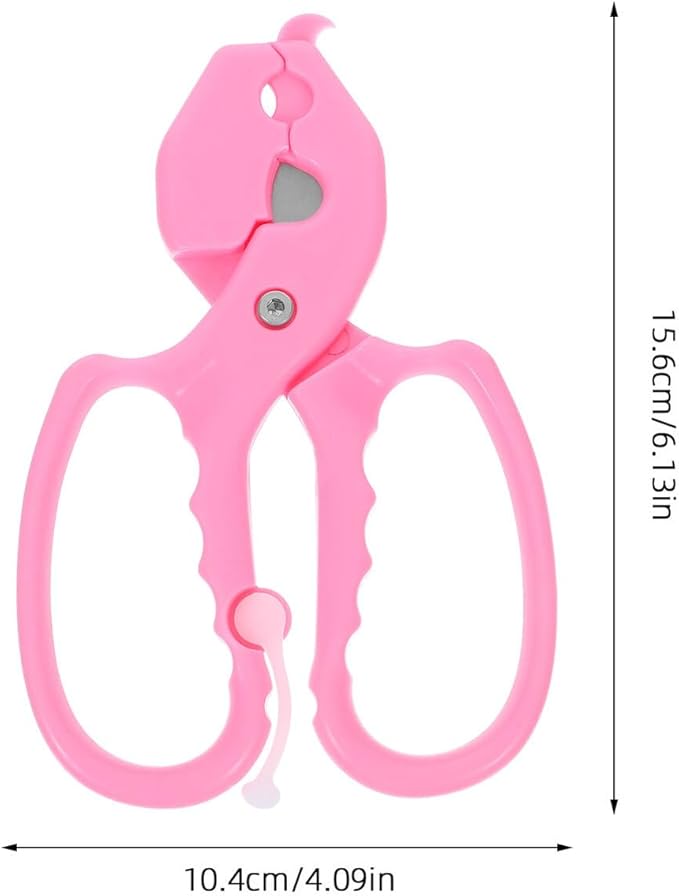 Tofficu Floral Pruning Shears and Rose Thorn Remover for Gardening, Ergonomic Pink Stem Cutter Leaf Stripper Function, Sturdy Hand Tool for Flower Arranging and Branch Trimming