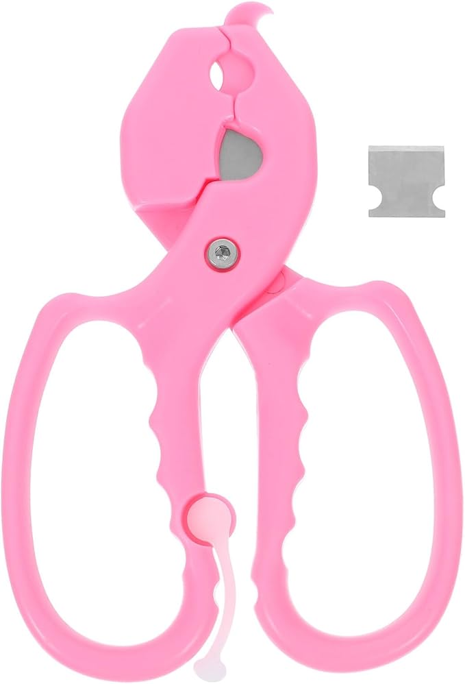 VICASKY Pruning Shears and Thorn Stripping Scissors for Roses, Gardening Tool for Flower Stem Trimming and Branch Cutting, Ergonomic Pink Floral Clippers for Garden Use