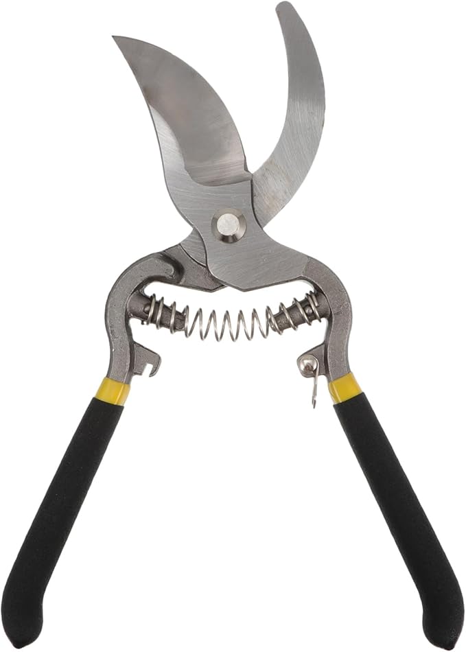 HOMSFOU Portable Pruning Scissors Garden Trimming Tool with Aluminum Handle 10-inch Branch Pruning Shears for Fruit Trees and Lawn Care