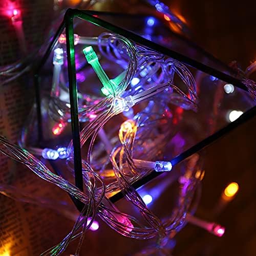 KAQ 115FT 300LED Multi-Colored String Lights Indoor/Outdoor Waterproof with 8 ModesTwinkle Plug in Warm White Lights for Outside Garden Bedroom Christmas Tree Decorations (Multicolor)