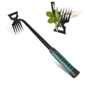 Weed Remover Tool,2-in-1 Portable Hand Weeding Tool with 5 Teeth,Portable Garden Weeder Tool,2026 New Gardening Weeding Tools,for Garden Hand Tools for Garden, Backyard, Farm & Vegetable Planting