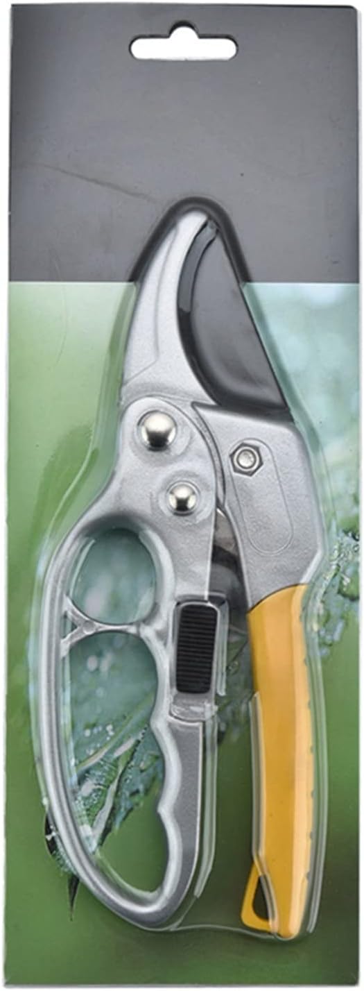 Trimming Tool Heavy Duty Garden Pruning Shear Fruit Tree Branch Pruner Trimmer Tools Ratchet Hand Pruner Cutter Plant Scissor Garden Hand Tool Durable and Versatile.
