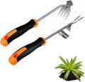 Weed Puller Tool, Portable Rubber-Handled Garden Tools, Four-Tined Weeding Tool, Uprooting Weeding Tools, Crevice Weeder, Backyard Farming Weeding and Weed Removal Tool (style2)