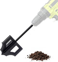 4-in-1 Soil Cultivator Garden Handheld Drill Tiller Attachment, Loosener Tool and Soil Digger for Planter Boxes and Raised Garden Beds, Planter Auger Compatible with 3/8" Hex Drive Drill