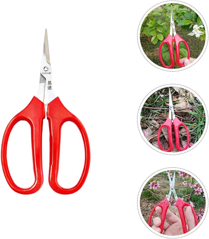UPKOCH Curved Fruit Scissors and Garden Pruning Shears for Flower Trimming, Horticulture Hand Tool with Sharp Blade, Suitable for Orchard and Floral Arrangement Use