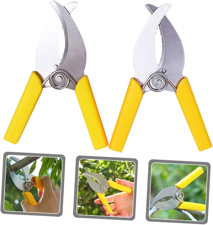 VILLCASE 2pcs Fruit Tree Girdling Hand Tools Lightweight Non Rust Garden Bark Cutter with Non Slip Handles for Pruning Trimming and Ring Stripping Small Fruit Trees