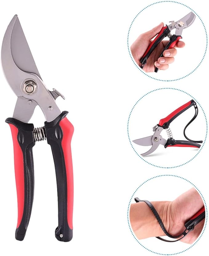 YARNOW Pruning Shears and Branch Trimming Scissors for Gardening Outdoor Use, Labor-saving Garden Hand Tool with Sharp Blade for Tree and Plant Care