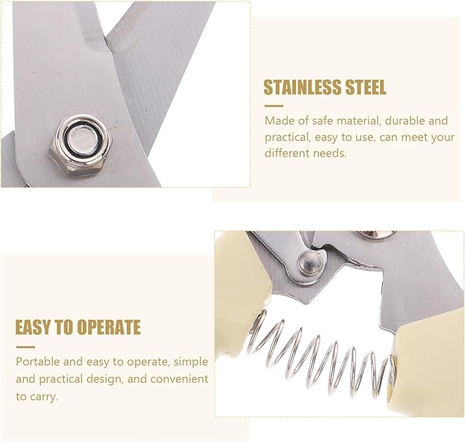 Pruning Scissors Garden Shears Stainless Steel Branch Cutter Portable Hand Tool for Fruit Trees and Gardening Trimming