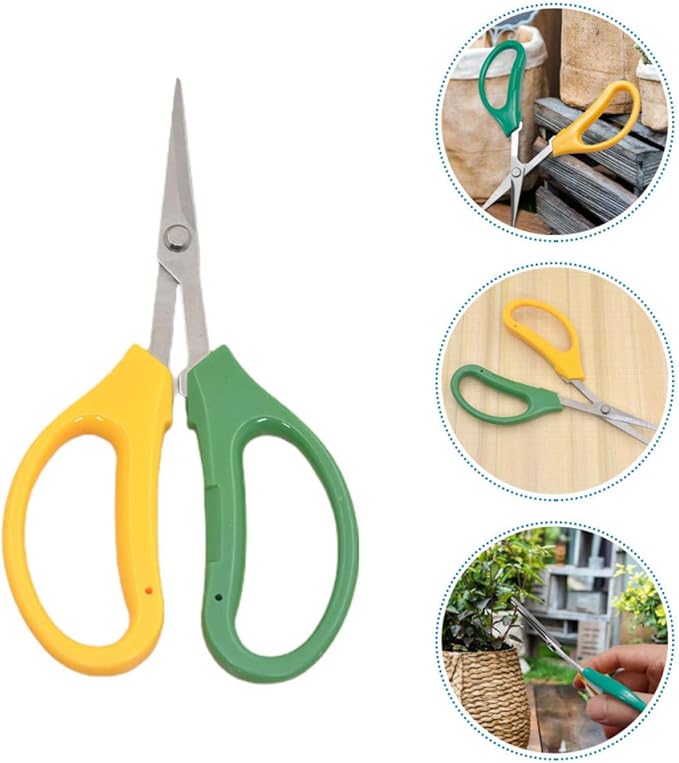 jojofuny 5pcs Stainless Steel Garden Shears Pruning Shears for Fruit Tree Harvesting and Plant Trimming, Gardening Hand Tools for Vineyard and Orchard Use