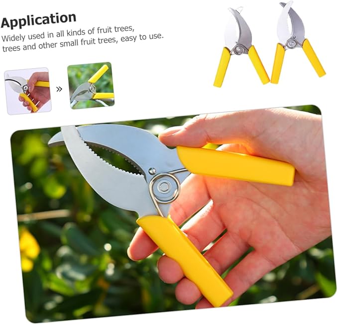 VILLCASE 2pcs Fruit Tree Girdling Hand Tools Lightweight Non Rust Garden Bark Cutter with Non Slip Handles for Pruning Trimming and Ring Stripping Small Fruit Trees