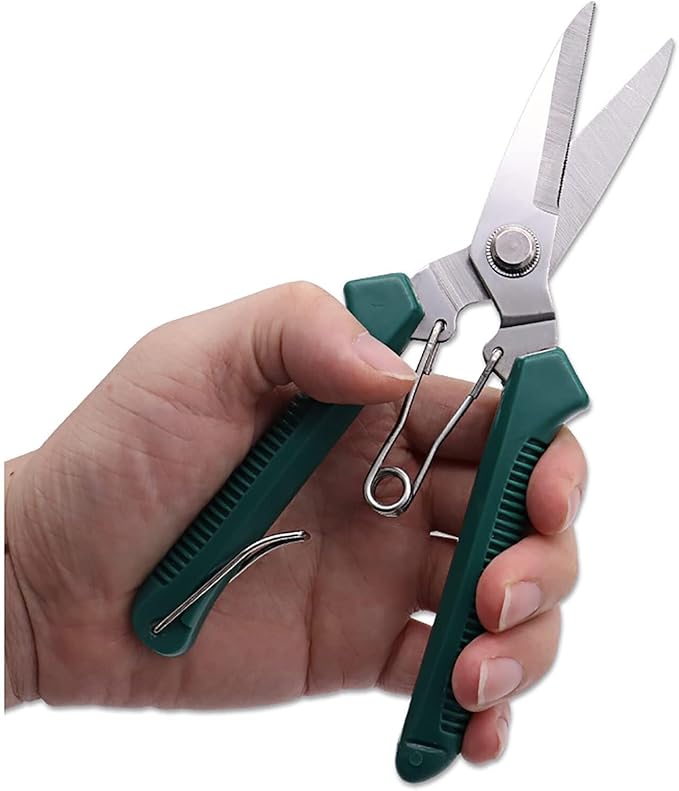 Pruning Shears 7.4 Inch Hand Pruner Garden Tools for Trimming Rose Floral Tree Plants Arthritis Weak Hand Snips Hand Tools
