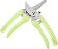 2pcs Stainless Steel Garden Pruning Shears and Plant Clippers for Outdoor Branch Trimming with Curved and Straight Colored Blades, Gardening Hand Tools for Flower, Fruit, and Tree