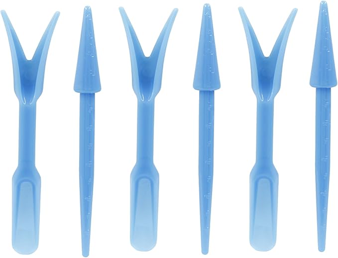 Bivethoi Garden Hand Tools Transplanting Shovel Scoops Kits for Plant Cultivation Digging Care, Set of 6, Blue