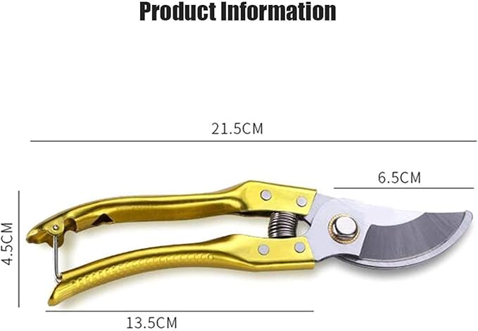 Trimming Tool Professional Alloy Steel Pruning Shears Sharp Garden Shears Portable Hand Shears Tree Trimmer Gardening Tools Suitable for Gardens and lawns