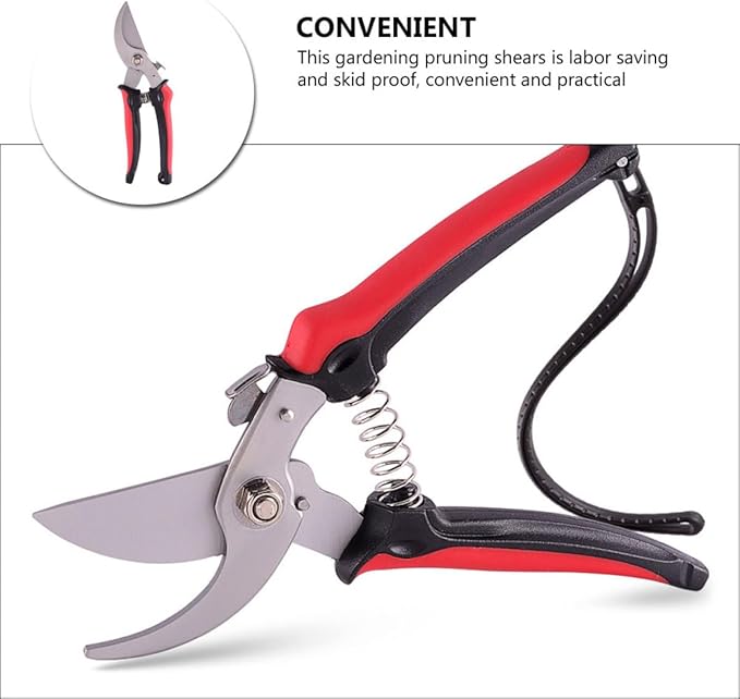 YARNOW Pruning Shears and Branch Trimming Scissors for Gardening Outdoor Use, Labor-saving Garden Hand Tool with Sharp Blade for Tree and Plant Care