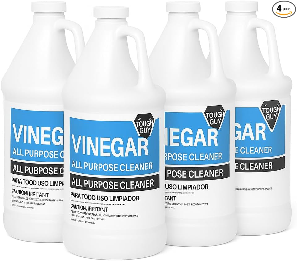 (4 Gallons) All Purpose Cleaner – 6% Acidity Multipurpose Cleaner Vinegar for Cleaning Purpose for Laundry, Floors, Surfaces – Fragrance Free Vinegar Cleaning Solution for Home, Commercial Use