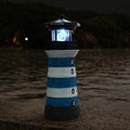 Solar Lighthouse Rotating Beacon – Led Light House for Yard Garden Nautical Decor Porch Deck Outdoor Decoration Lawn Ornaments Outside Statue Gifts for Mom Mother