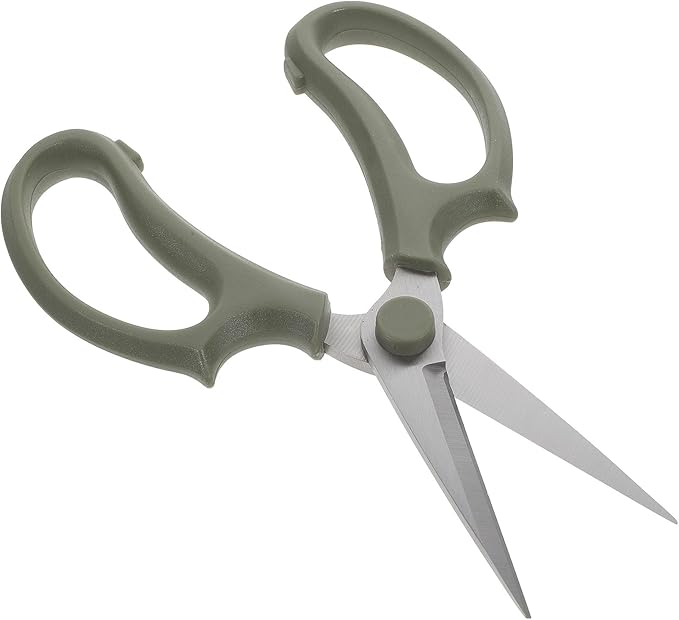 HEMOTON Stainless Steel Flower Shears and Garden Pruning Scissors for Floral Arrangement, Pointed Head Thickened Branch Trimming Tool, Professional Gardening Hand Tool for Flower Shops and