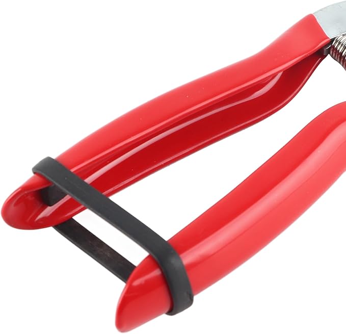 Trimming Scissors Flower Cutters for Stems Florist, Pruning Shears Indoor Plants Gardening Tools, Garden Scissors Bonsai Tools with Spring Loaded for Garden Workings (Curved Blade)