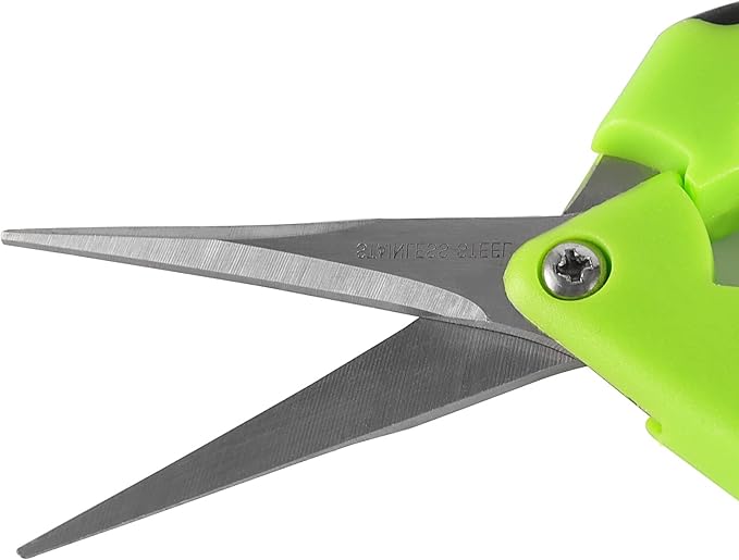 8 Pack 6.5 Inch Gardening Scissors Hand Pruner Pruning with Spring loaded and Straight Blade, Bonsai Pruning Shears for Trimming Garden Herb Plants Flowers