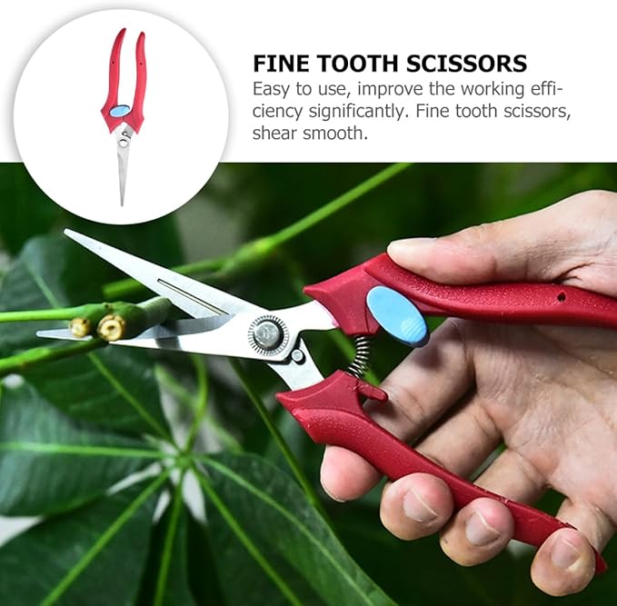 BESTonZON Garden Pruning Shears and Gardening Clippers for Fruit Trimming and Branch Cutting, 1pcs Manual Garden Trimmer Hand Tool for Orchard and Flower Maintenance