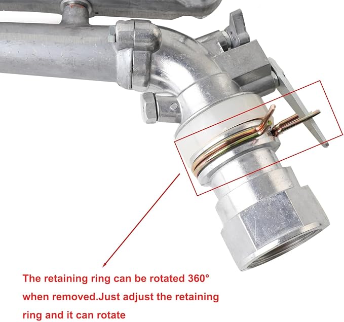 1.5" Agriculture Farm Irrigation Sprinkler Lawn Sprinkler Irrigation Spray Gun Large-Area Watering Spray 360° Rotary Farm Lawn Garden Irrigation, Pack of 2