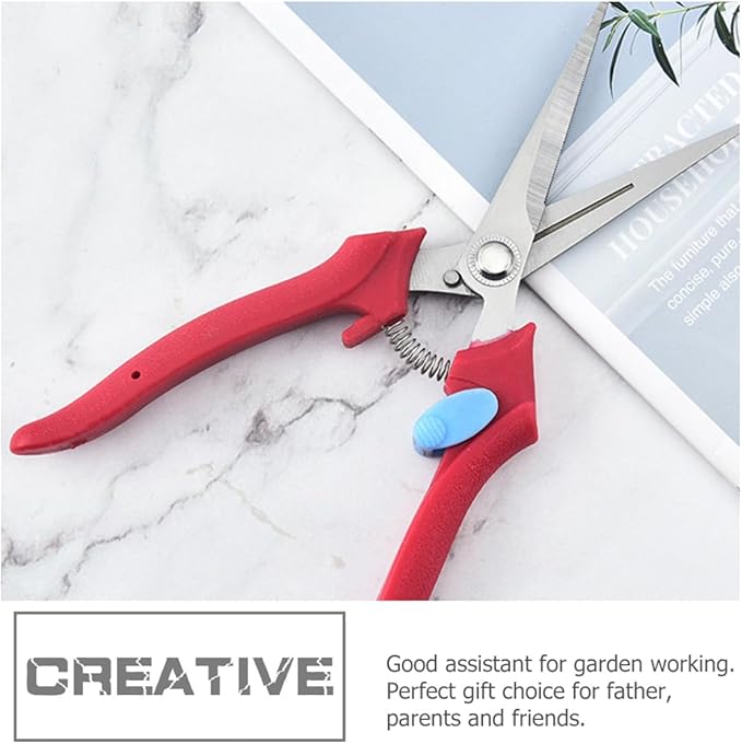 BESTonZON Garden Pruning Shears and Gardening Clippers for Fruit Trimming and Branch Cutting, 1pcs Manual Garden Trimmer Hand Tool for Orchard and Flower Maintenance