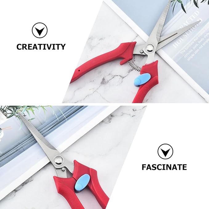 BESTonZON Garden Pruning Shears and Gardening Clippers for Fruit Trimming and Branch Cutting, 1pcs Manual Garden Trimmer Hand Tool for Orchard and Flower Maintenance