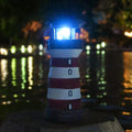 Solar Lighthouse with Rotating Beacon – Led Light House for Yard Garden Nautical Decor Lamp Outdoor Decoration Lawn Ornament Outside Statue for Mom