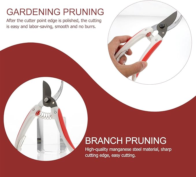 Garden Pruning Shears Branch Pruning Scissors for Tree and Fruit Trimming with Ergonomic Handle Professional Gardening Tool for Precision Branch Shaping