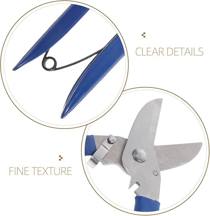 Generic Garden Pruning Shears Stainless Steel Tree Branch Cutter with Blue Non-slip Handle for Bonsai and Fruit Trees, Heavy Duty Garden Tool for Outdoor Plant Trimming