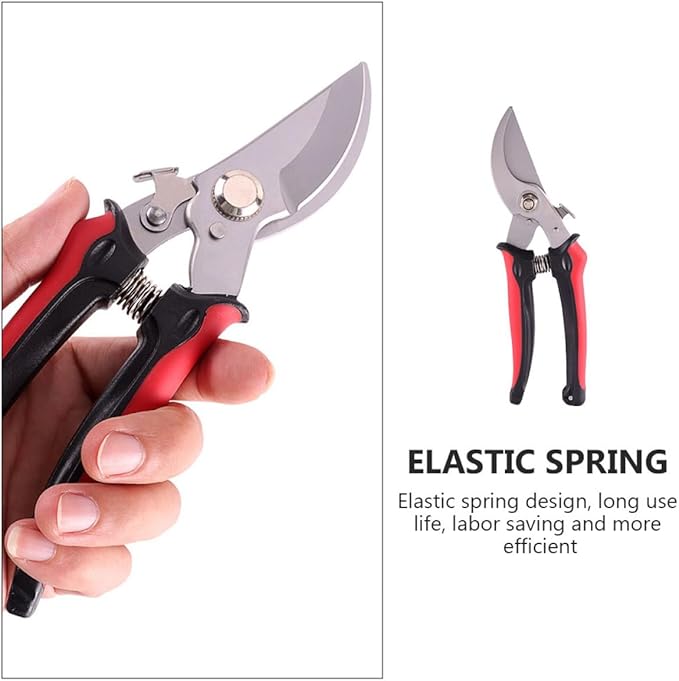 Lurrose Garden Pruning Shears and Tree Branch Trimming Tool, Hand Pruner with Sharp Blade for Outdoor Gardening, Labor-saving Scissor Suitable for Thick Branches and Plant Trimming