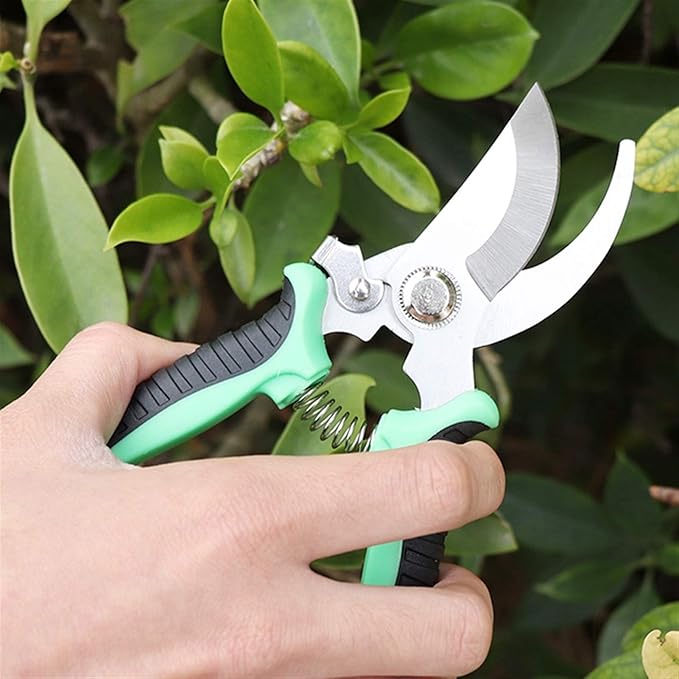 Trimming Tool Anti-Slip Garden Tools Gardening Scissors Grafting Tool Fruit Tree Pruning Shears Bonsai Pruners Garden Shears Cutter Trimmer Suitable for Gardens and lawns