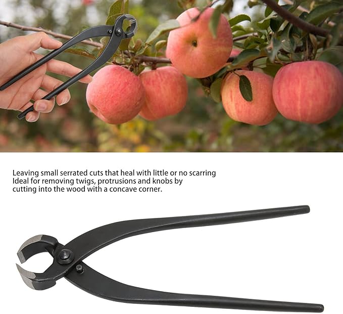 Topyond Bonsai Pruning Shears, Manganese Steel Garden Scissors with Ergonomic Handle, High-Efficiency Plant Trimming Tool for Bonsai Flowers Fruit Trees